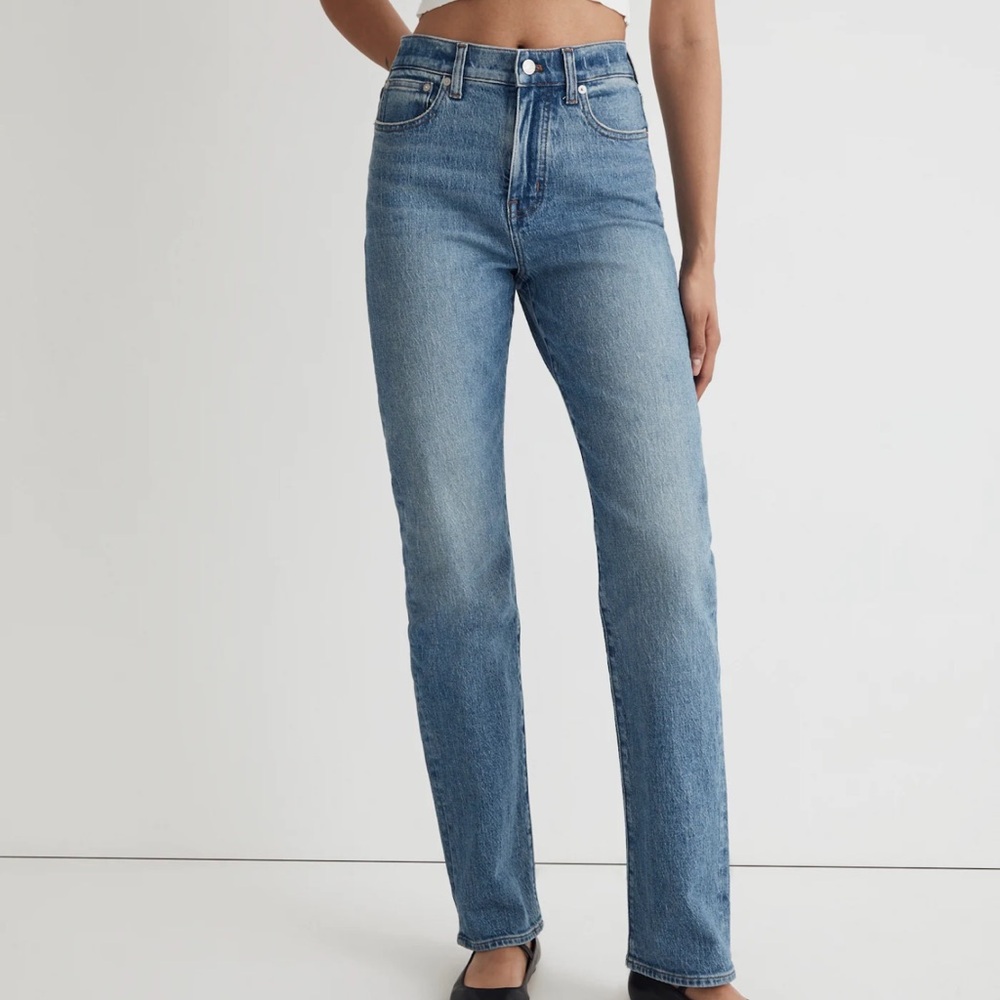 Madewell Blue 90’s Straight Leg Denim Jeans